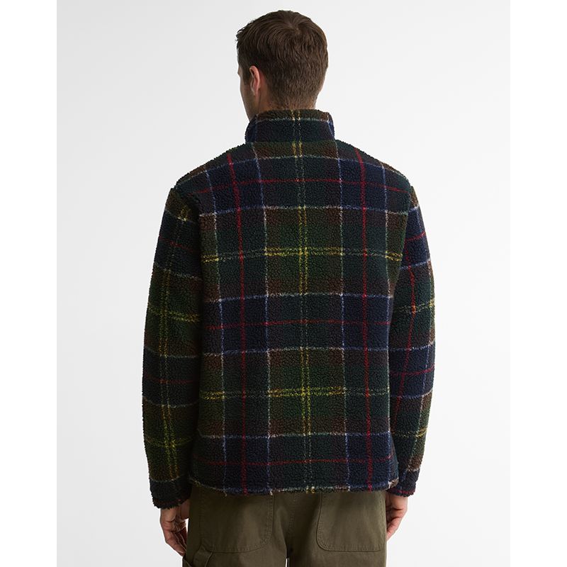 Polaire demi-zip tartan Barbour