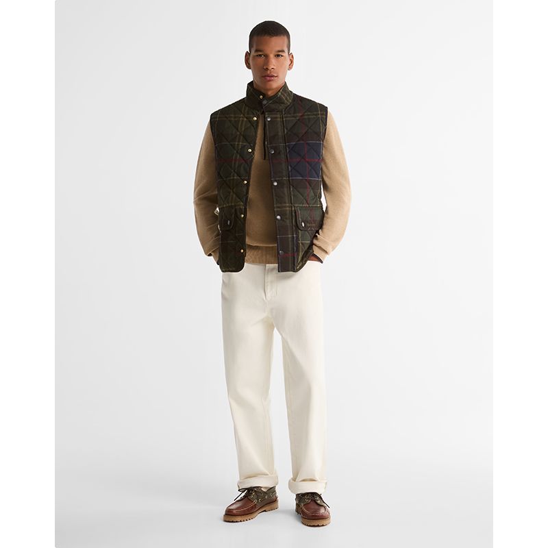 ICONS TARTAN LOWERDALE QUILTED GILET