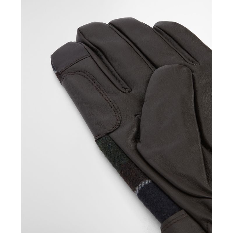 Gants cuir/tartan Newbrough Barbour