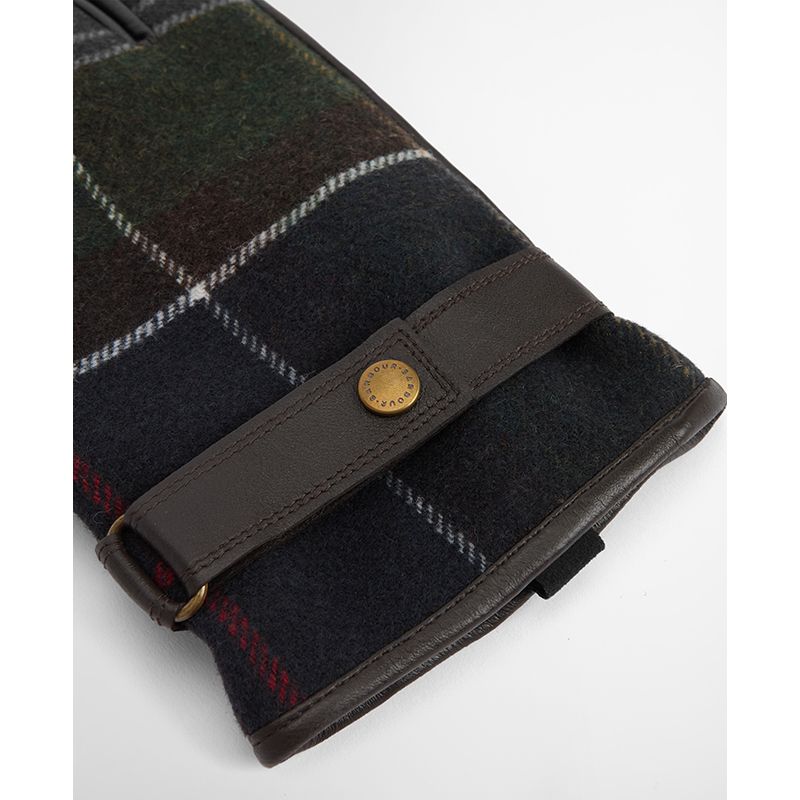 Gants cuir/tartan Newbrough Barbour