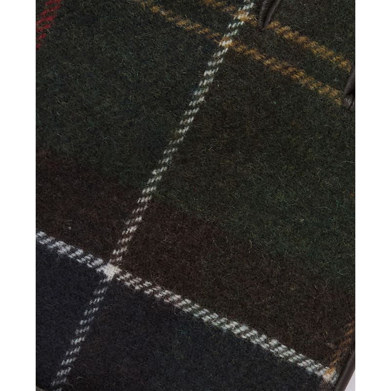 Gants cuir/tartan Newbrough Barbour