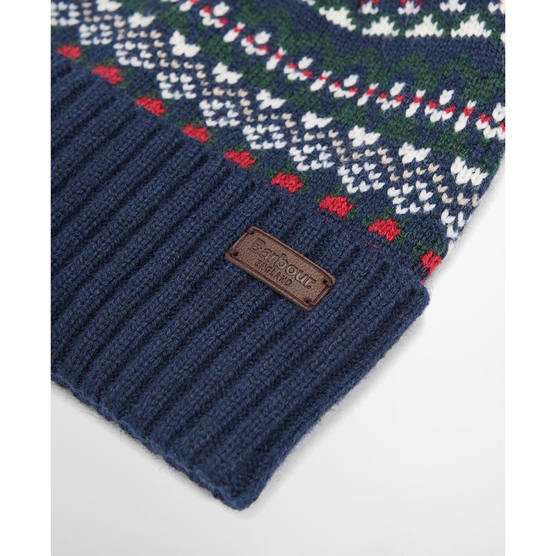 Bonnet à pompon Fair Isle Marlow Barbour