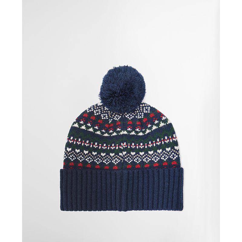 Bonnet à pompon Fair Isle Marlow Barbour