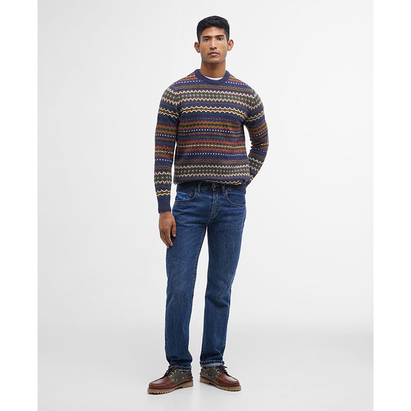 Pull col rond Fair Isle Case Barbour