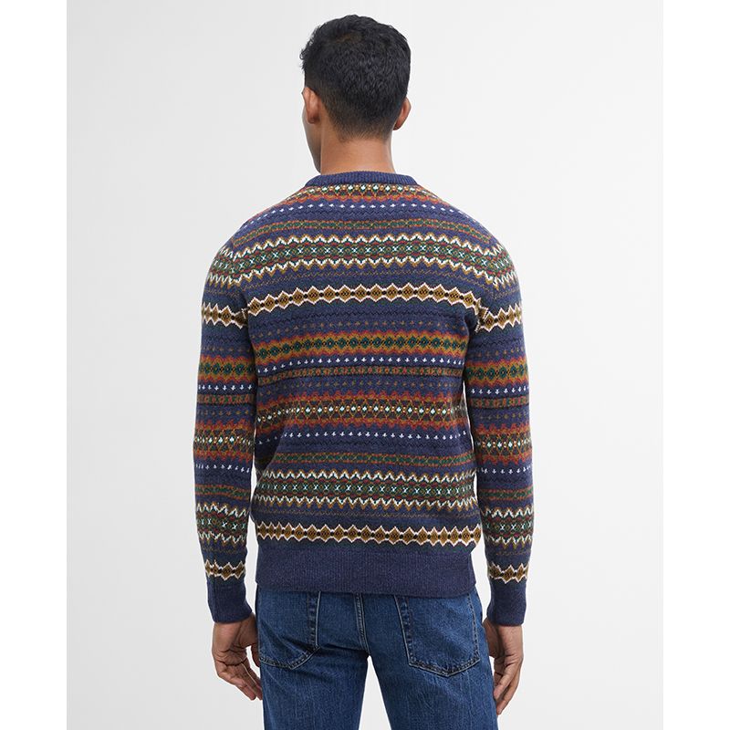 Pull col rond Fair Isle Case Barbour