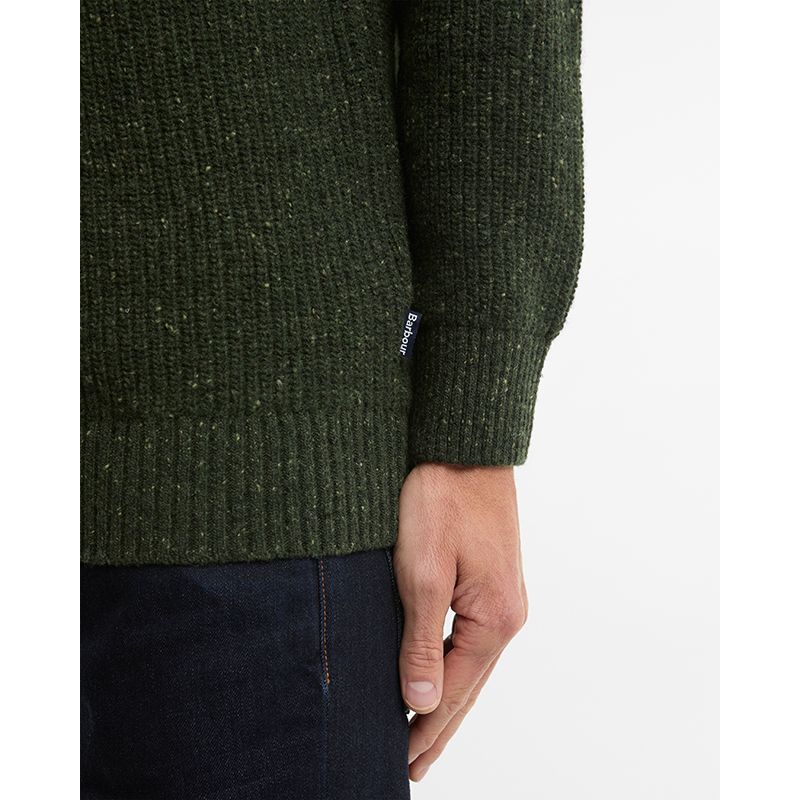 Pull Essentials col châle chiné Barbour