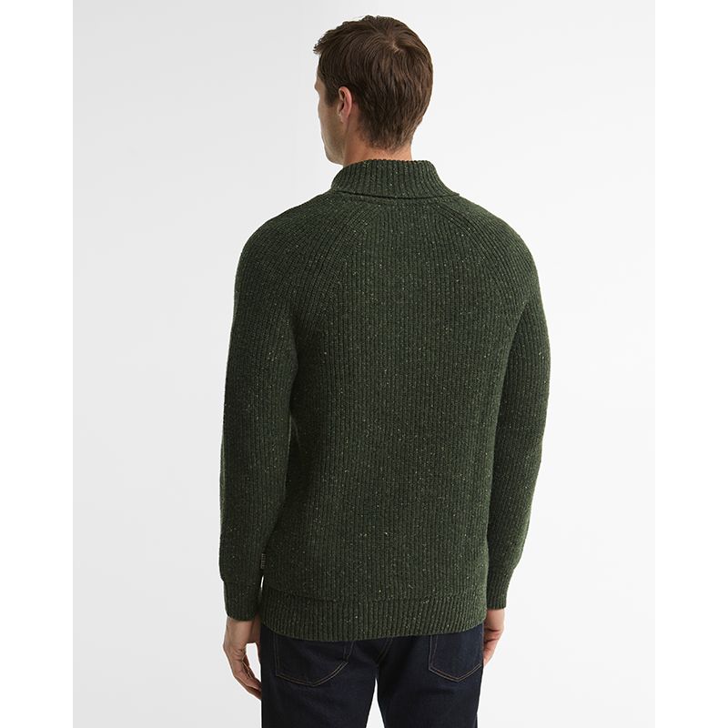 Pull Essentials col châle chiné Barbour