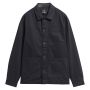 TARTAN TRIMMED WASHED OVERSHIRT
