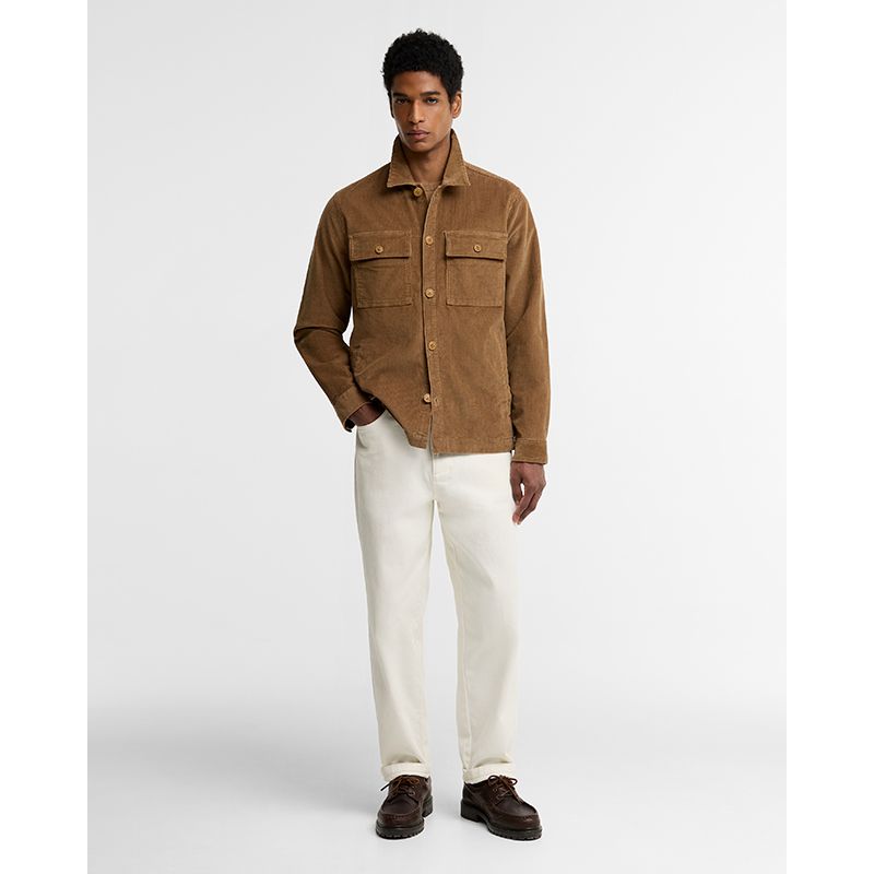 Surchemise velours côtelé tartan Barbour