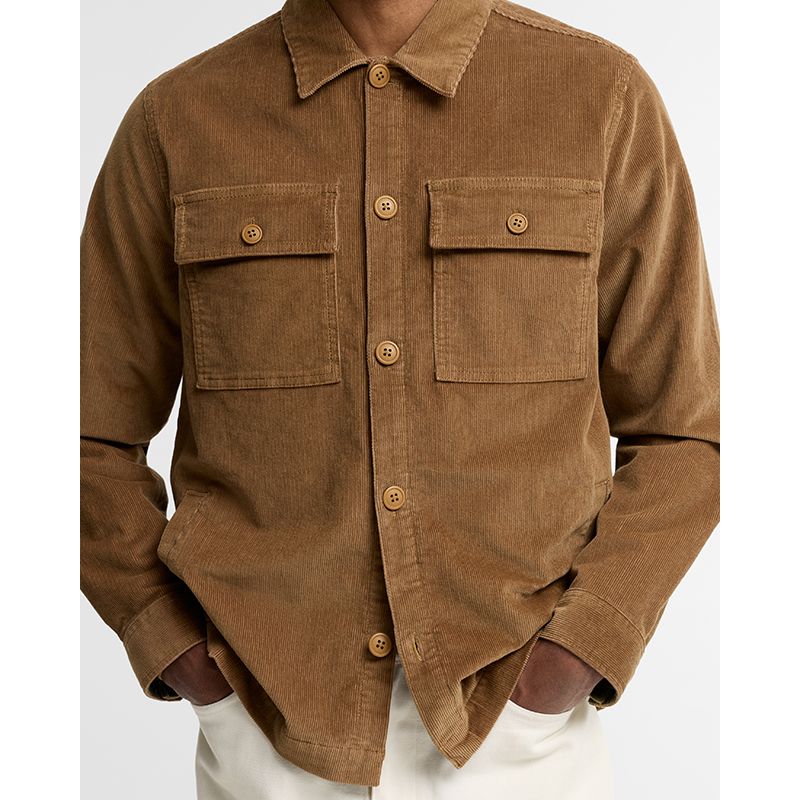 Surchemise velours côtelé tartan Barbour