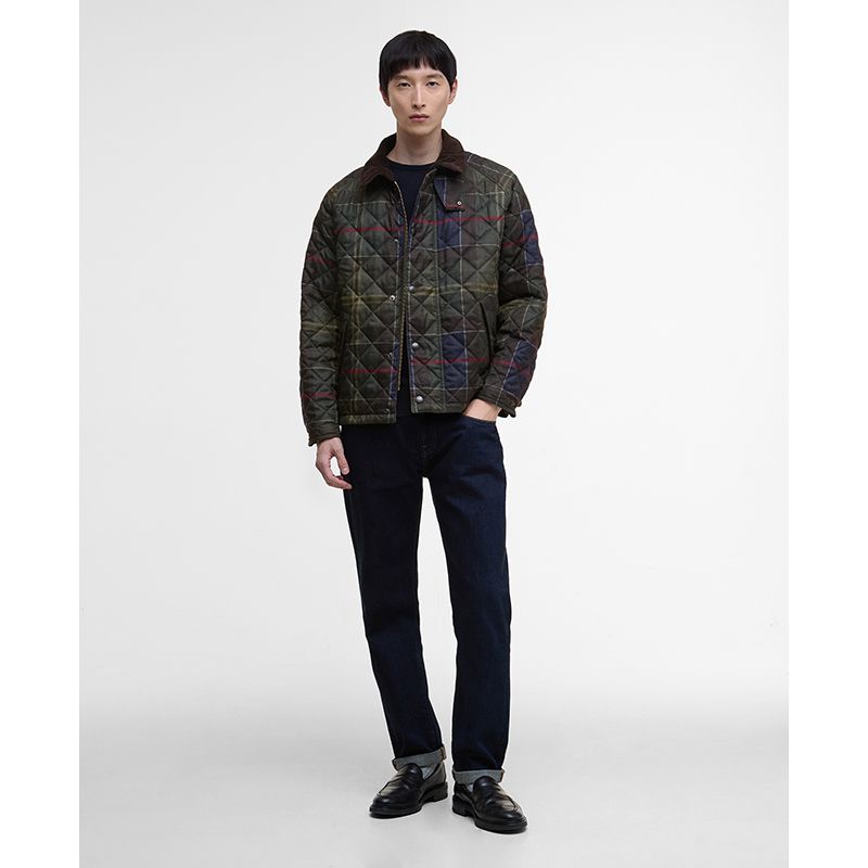 Veste matelassée tartan Transport Barbour