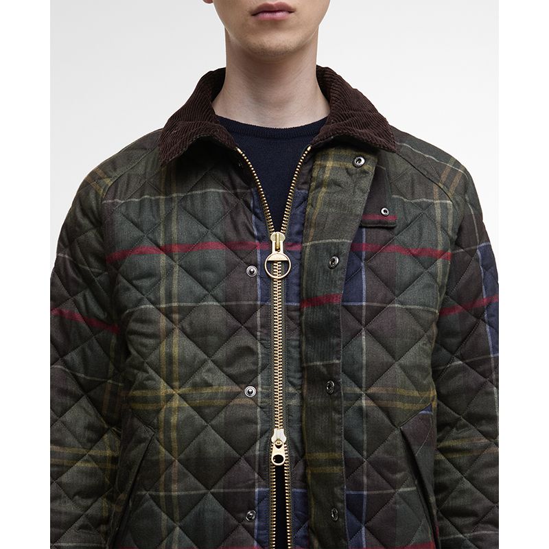 Veste matelassée tartan Transport Barbour