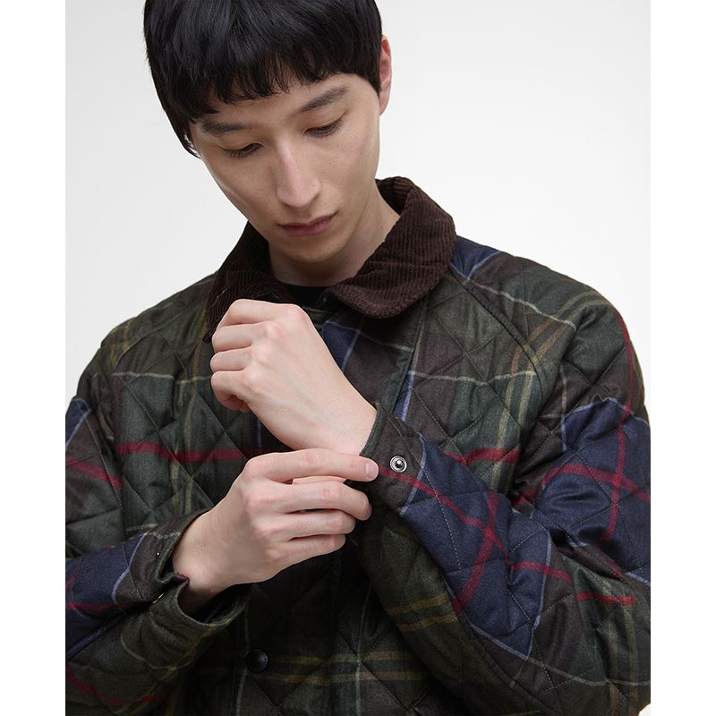 Veste matelassée tartan Transport Barbour