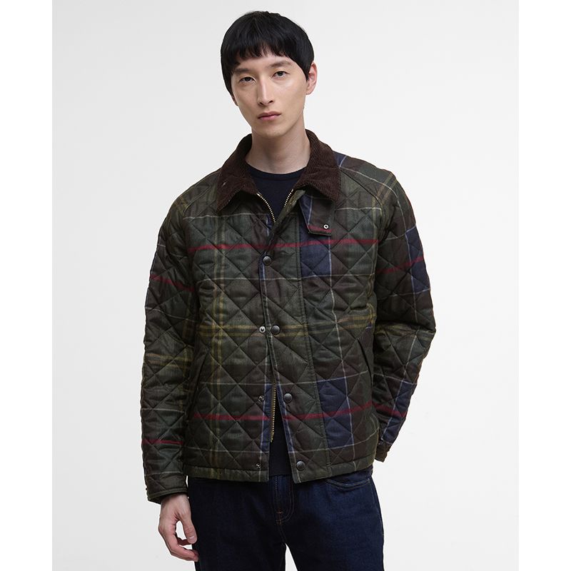 Veste matelassée tartan Transport Barbour