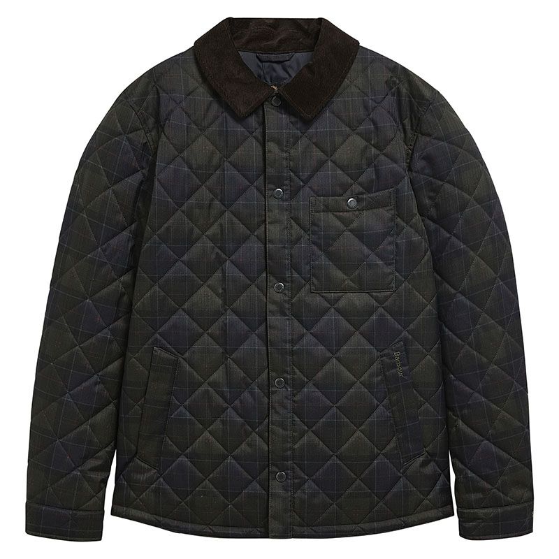 Veste chemise matelassée tartan Barbour