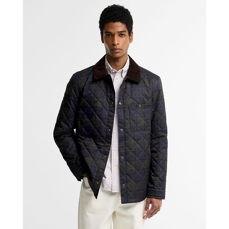 Veste chemise matelassée tartan Barbour