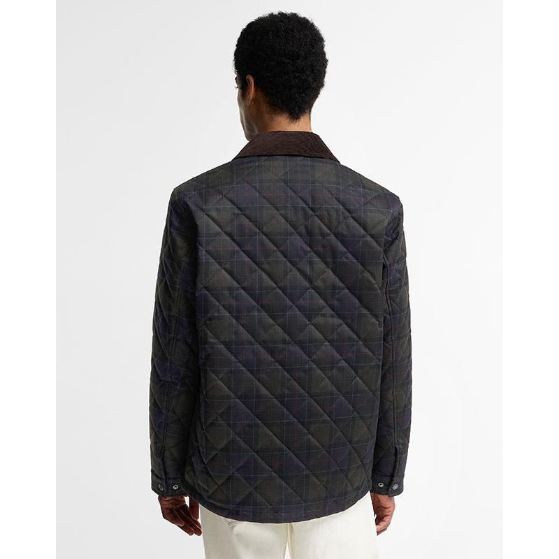 Veste chemise matelassée tartan Barbour