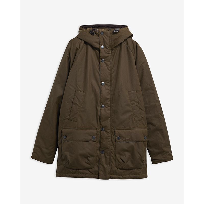 Geoliede parka van Barbour