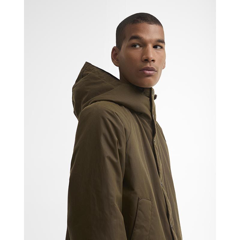 Geoliede parka van Barbour