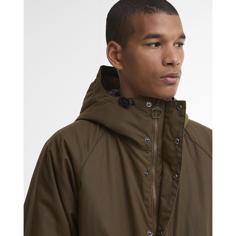 Geoliede parka van Barbour