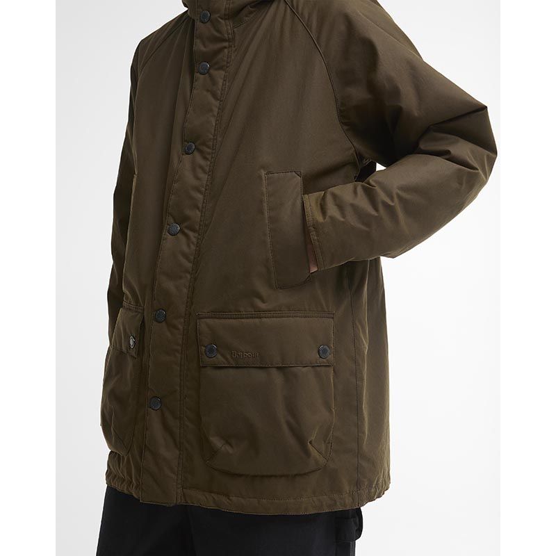 Geoliede parka van Barbour