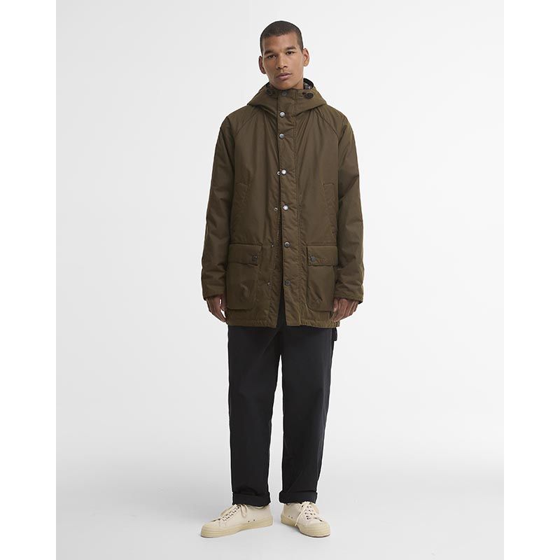 Geoliede parka van Barbour