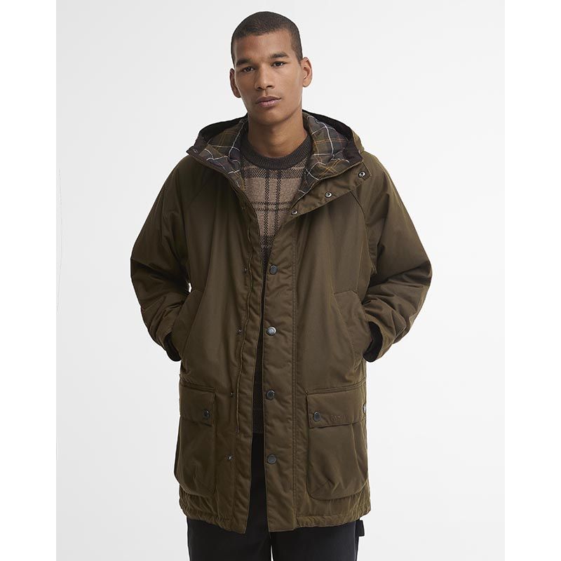 Geoliede parka van Barbour