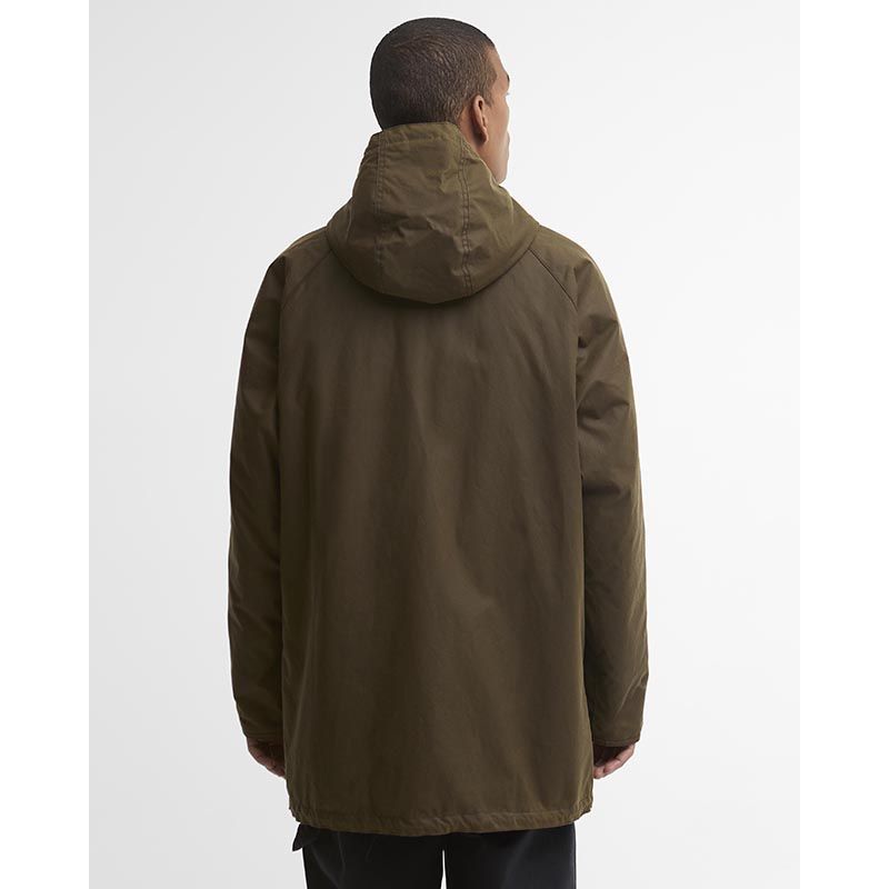 Geoliede parka van Barbour