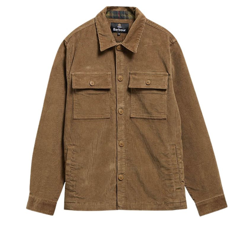 Surchemise velours côtelé tartan Barbour