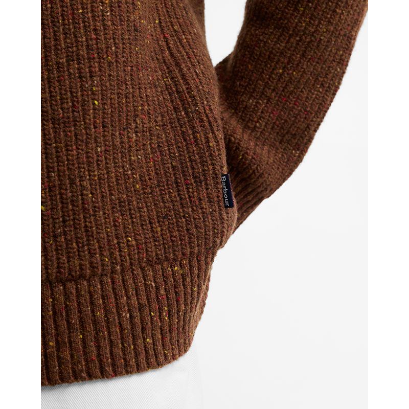 Pull Essentials col châle chiné Barbour