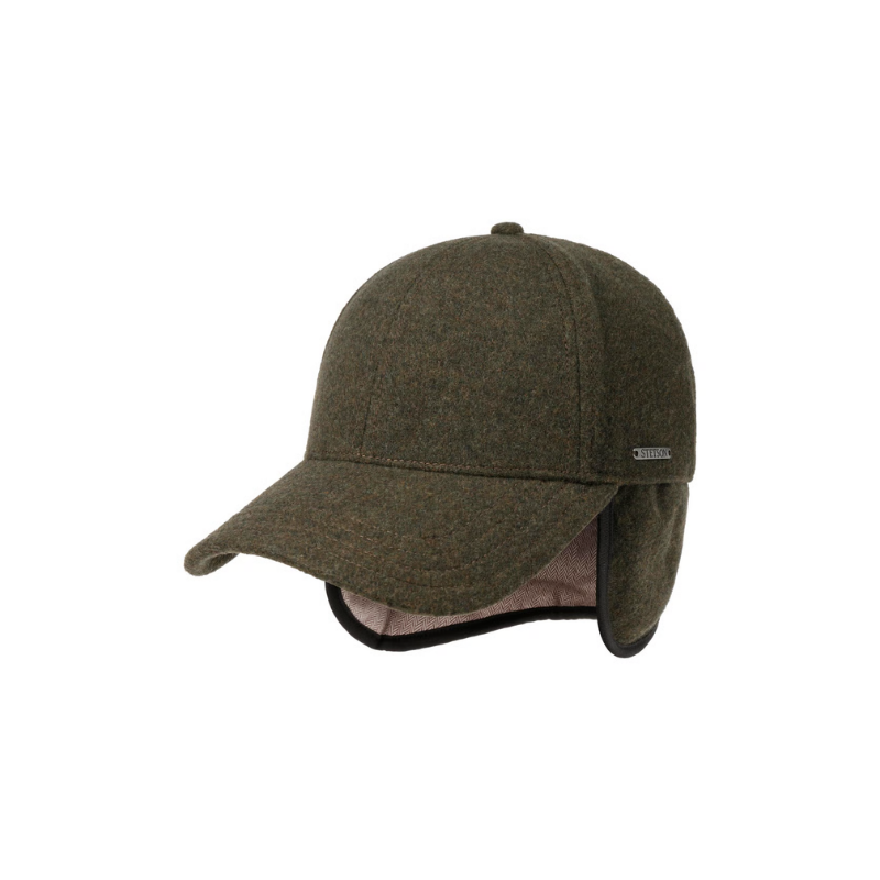 Casquette en laine à rabats