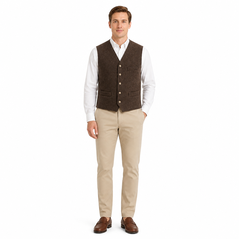 Wollen vest Burel Le Laboureur