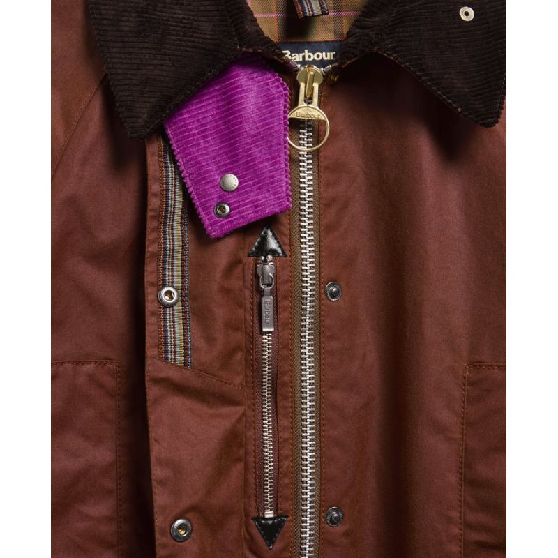 Veste huilée Beaufort femme Barbour X Paul Smith