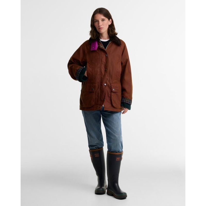 Veste huilée Beaufort femme Barbour X Paul Smith