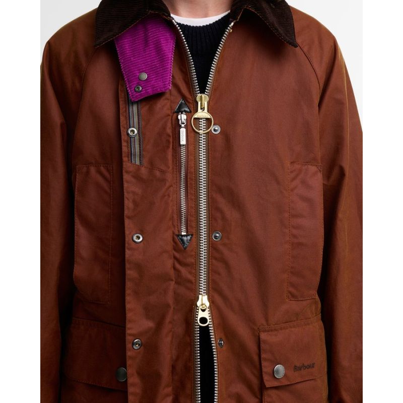 Veste huilée Beaufort femme Barbour X Paul Smith