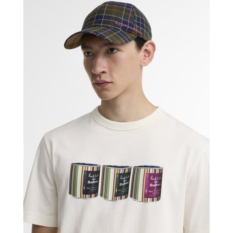 Casquette Tartan Barbour x Paul Smith