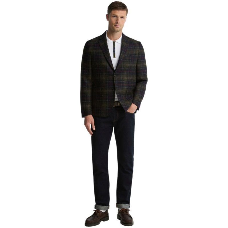Blazer tartan Moons Sanders Barbour