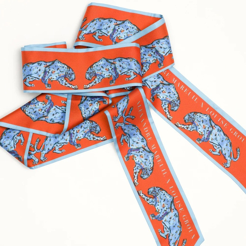Bandeau en twill de soie Alexandre Mareuil