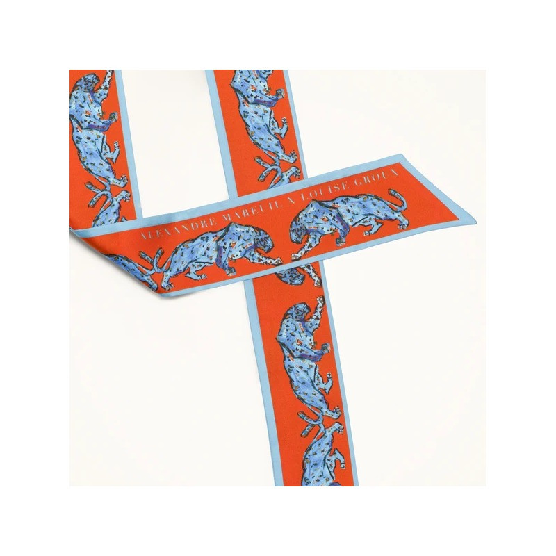 Bandeau en twill de soie Alexandre Mareuil