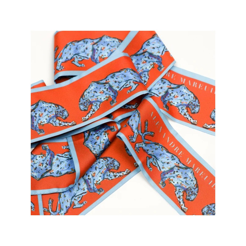 Bandeau en twill de soie Alexandre Mareuil
