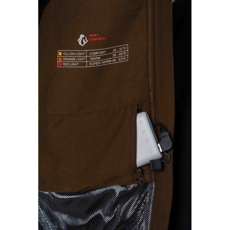 Gilet chauffant marron femme Somlys