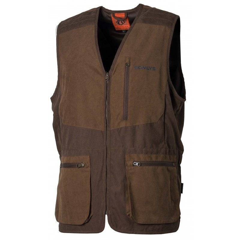 Gilet bicolore marron Somlys