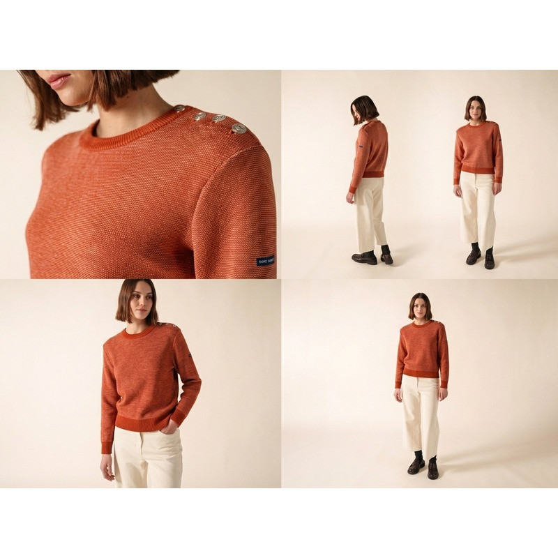 Pull Cancale Chiné Femme Saint James