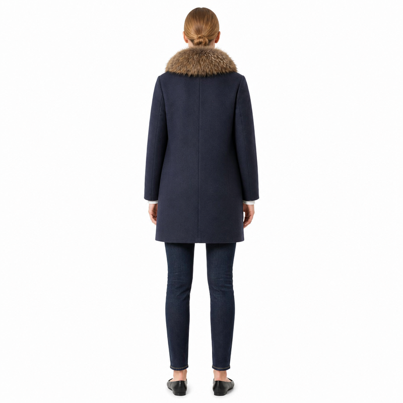 Manteau réversible Femme Bella avec fourrure Maximilian