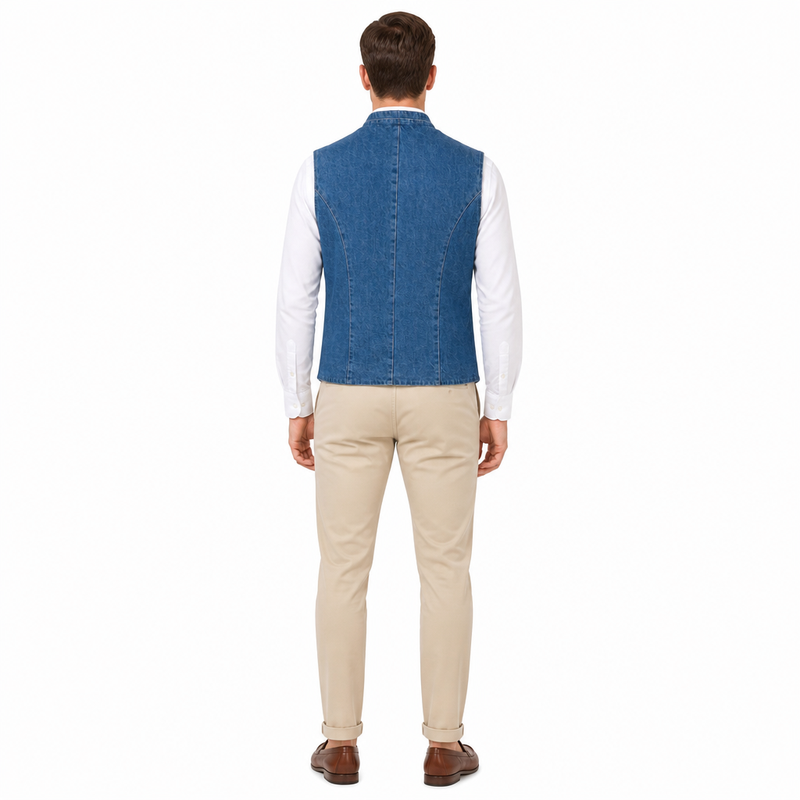 Gilet autrichien en Jean Wally Maximilian