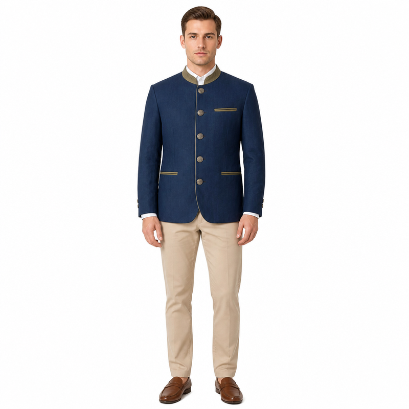 Veste autrichienne en lin Murau Maximilian