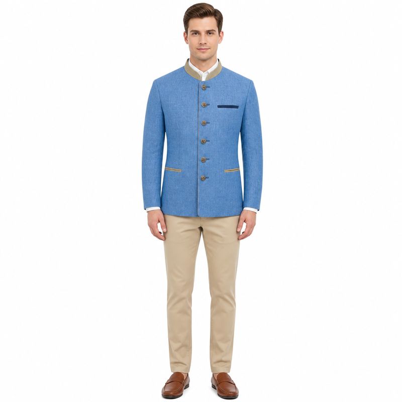 Veste autrichienne en lin Murau Maximilian