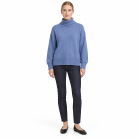 Pull Col RoulÃ© femme William Lockie Alaska