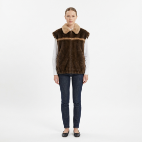 Gilet Nesrin femme Maximilian marron face