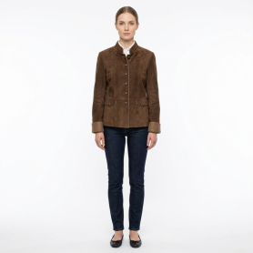 Veste Lamia femme Maximilian dunkelbraun face